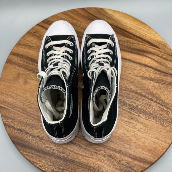 Converse CTAS All Star Lift Shoes Womens 9 Black Platform Lug Canvas Hi Sneakers